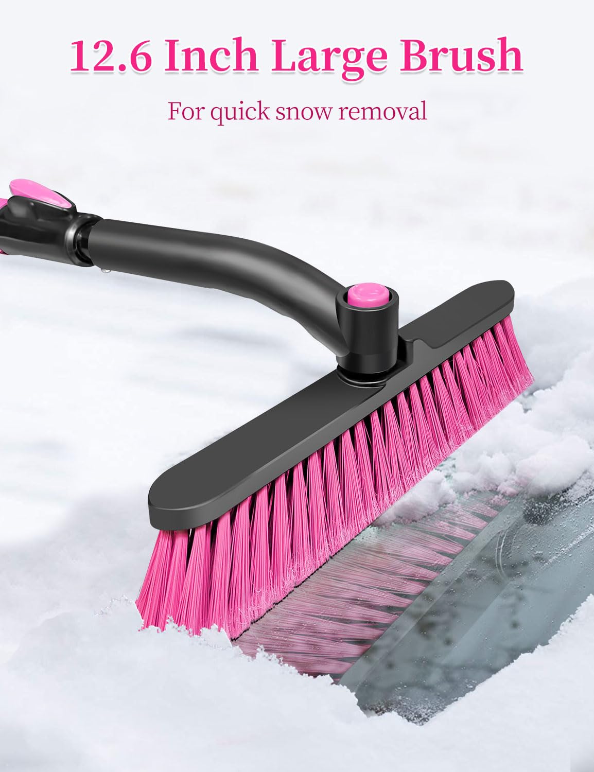 Foto 4 pulgar | Snow Brush Heeya Para Suv Con Rascador De Hielo  112 Cm  Color Rosa - Venta Internacional.