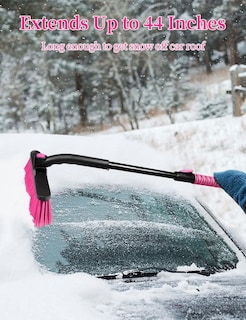 Foto 4 | Snow Brush Heeya Para Suv Con Rascador De Hielo 112 Cm Color Rosa - Venta Internacional.