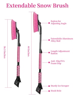 Foto 6 | Snow Brush Heeya Para Suv Con Rascador De Hielo 112 Cm Color Rosa - Venta Internacional.