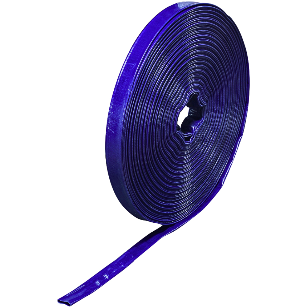 Manguera Plana Gimex de Pvc Azul Diámetro 4" 50 M