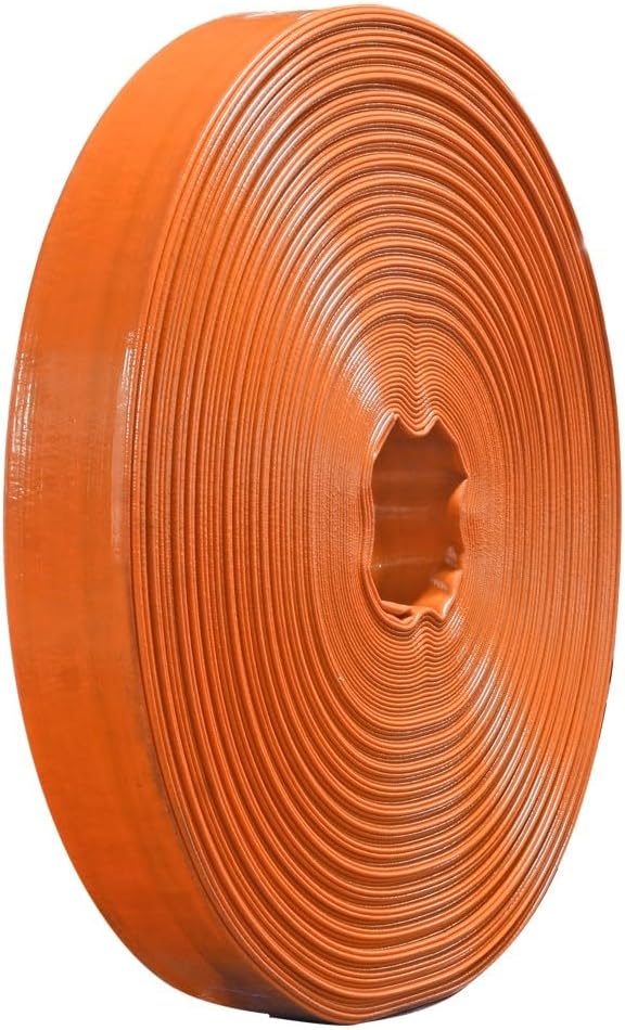 Foto 3 pulgar | Manguera Plana Gimex de Pvc Naranja Diametro 3"100 M