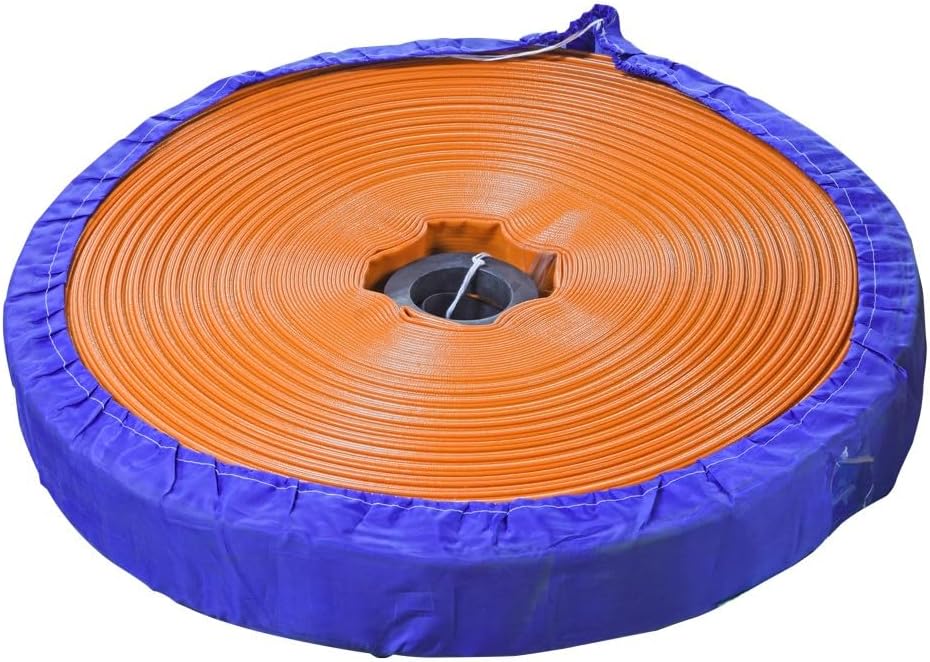 Foto 4 pulgar | Manguera Plana Gimex de Pvc Naranja Diametro 3"100 M