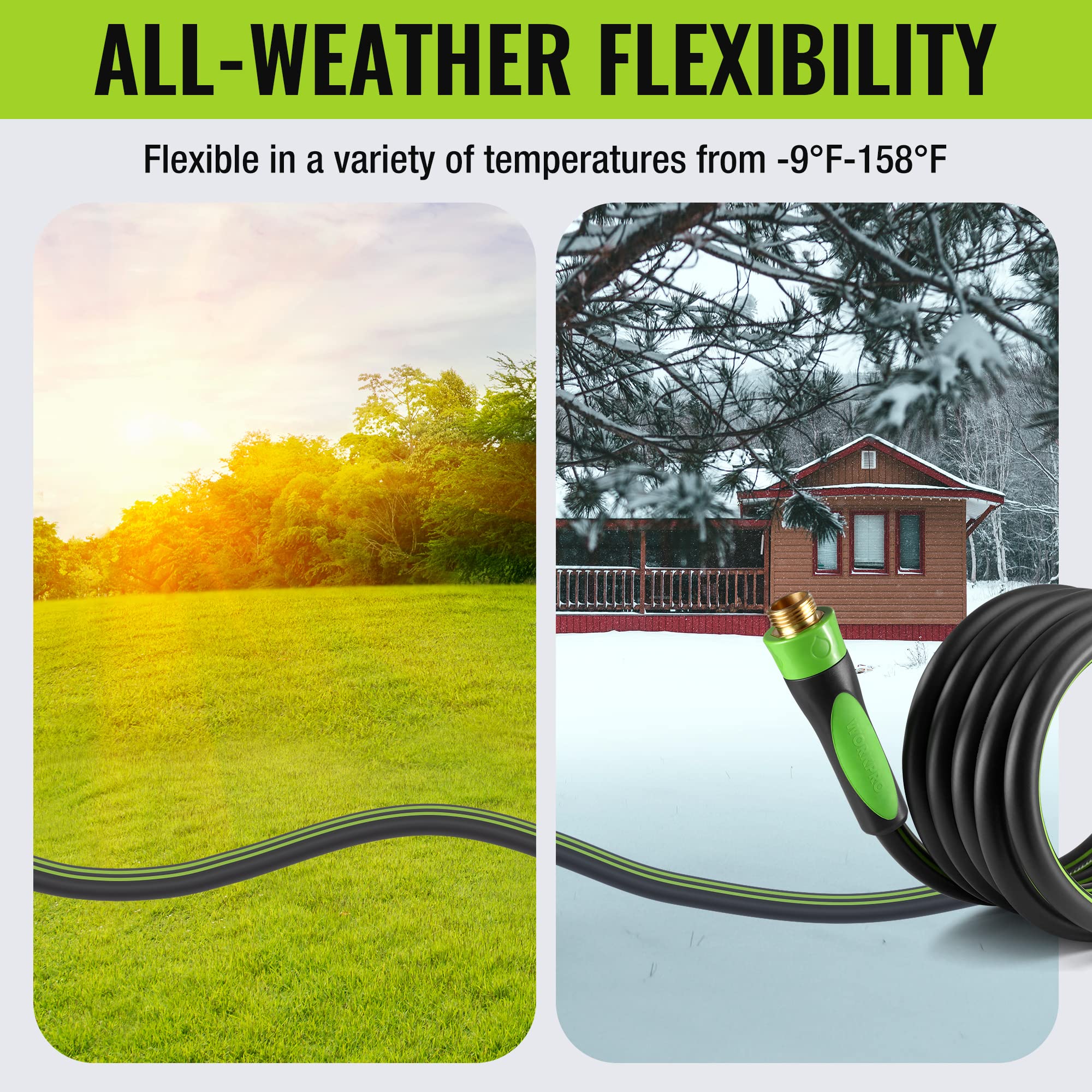 Foto 6 | Manguera De Jardín Workpro De 5/8 Pulgadas X 10 Pies, Muy Resistente Y Ligera - Venta Internacional.