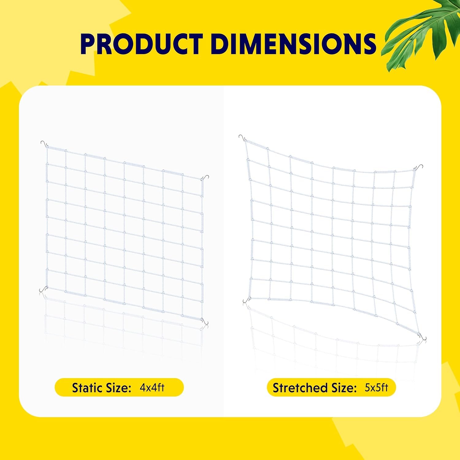 Foto 5 | Trellis Netting Simple Deluxe Elástico Para Grow Ten De 150 X 150 Cm - Venta Internacional.