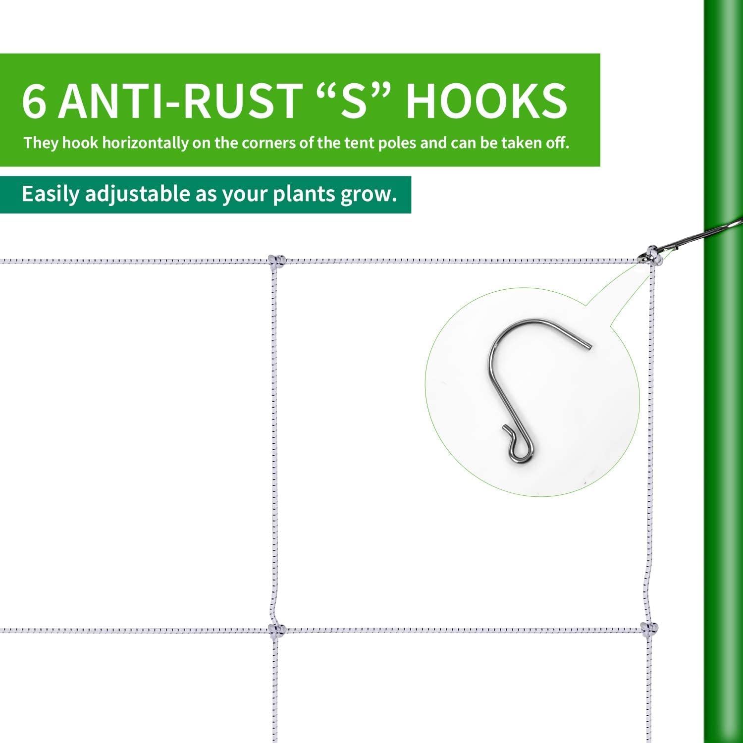 Foto 4 pulgar | Trellis Netting Simple Deluxe Elastic, 1,2 X 1,2 M, Paquete De 2 Unidades, Color Blanco - Venta Internacional.