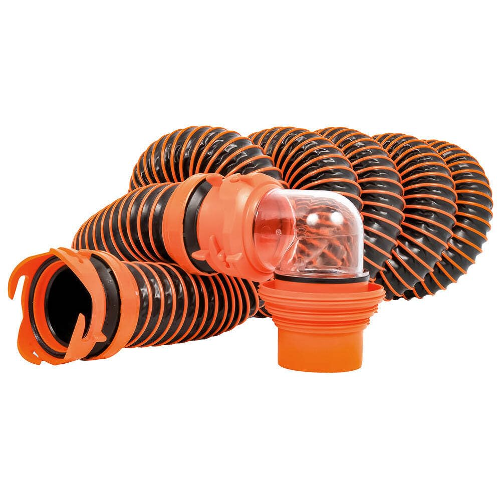Kit De Mangueras De Alcantarillado Camco Rhinoextreme 4 En 1 Con Conector Giratorio De 15 Pies - Venta Internacional.