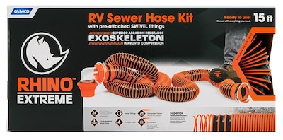 Foto 1 | Kit De Mangueras De Alcantarillado Camco Rhinoextreme De 15 Pies Con Ajuste Giratorio 4-n-1 - Venta Internacional.