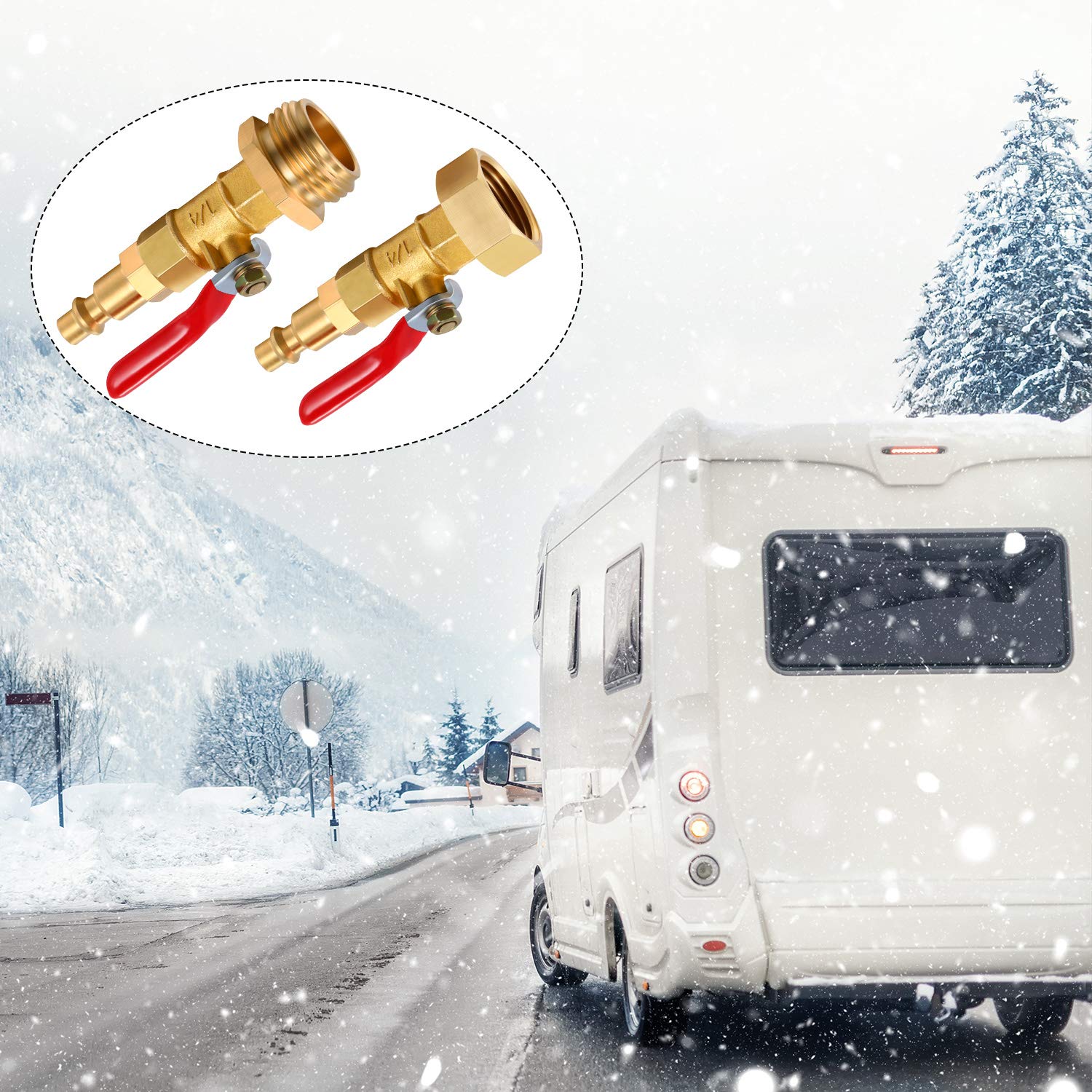 Foto 7 pulgar | Adaptador Winterize Blowout Hotop Brass Con 1/4 Pulgadas Macho X 3/4 Pulgadas Ght - Venta Internacional.