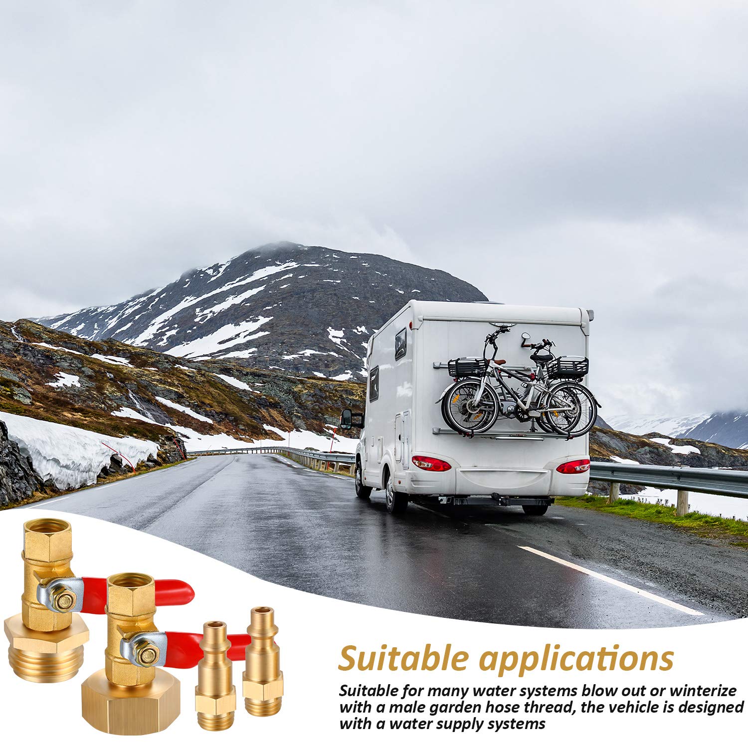 Foto 8 pulgar | Adaptador Winterize Blowout Hotop Brass Con 1/4 Pulgadas Macho X 3/4 Pulgadas Ght - Venta Internacional.