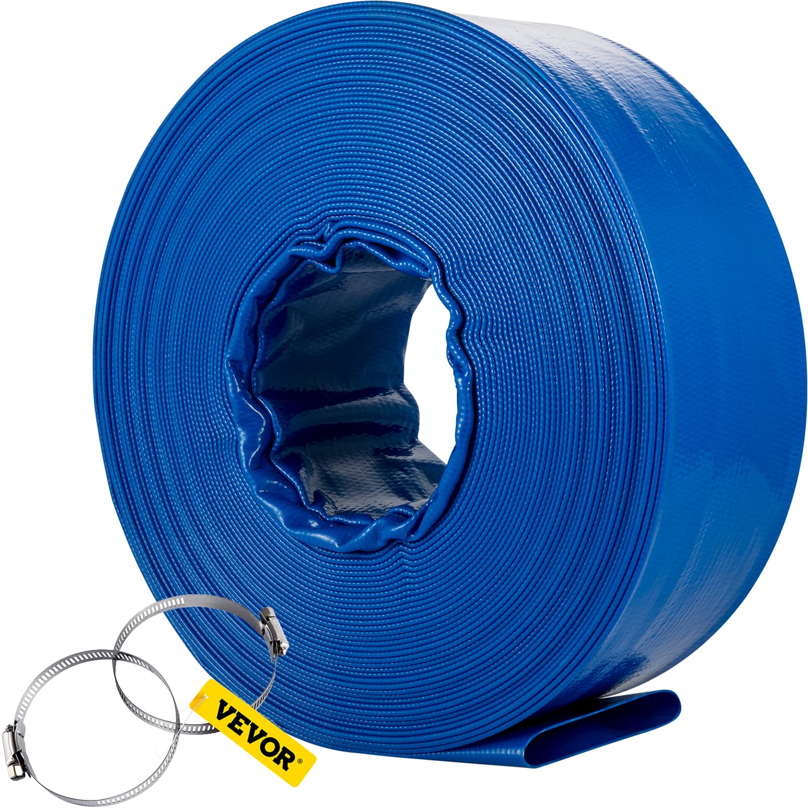 Foto 2 pulgar | Manguera De Descarga Vevor Pvc Plana De 4 X 32 M Para Piscina - Venta Internacional.