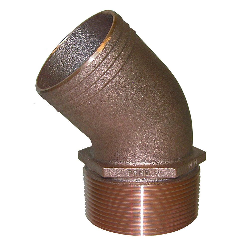 Foto 2 pulgar | Tubería Groco 45 Degree Bronze 1-1/4 Npt A 1-1/4 Manguera - Venta Internacional.