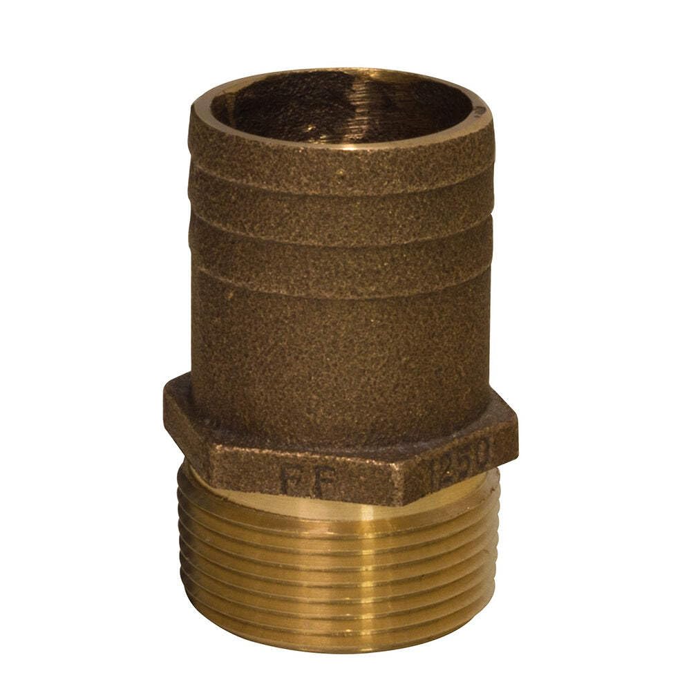 Montaje Del Tubo Groco 1 Npt X 1-1/4 De Bronce De Flujo Total A La Manguera - Venta Internacional.