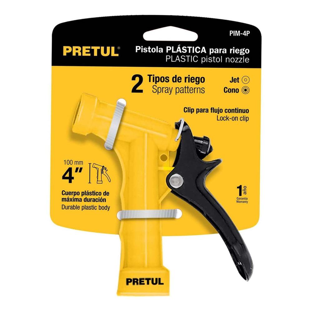 Foto 2 pulgar | Pistola Plástica Para Riego Polipropileno 4'' Pretul Pim-4p