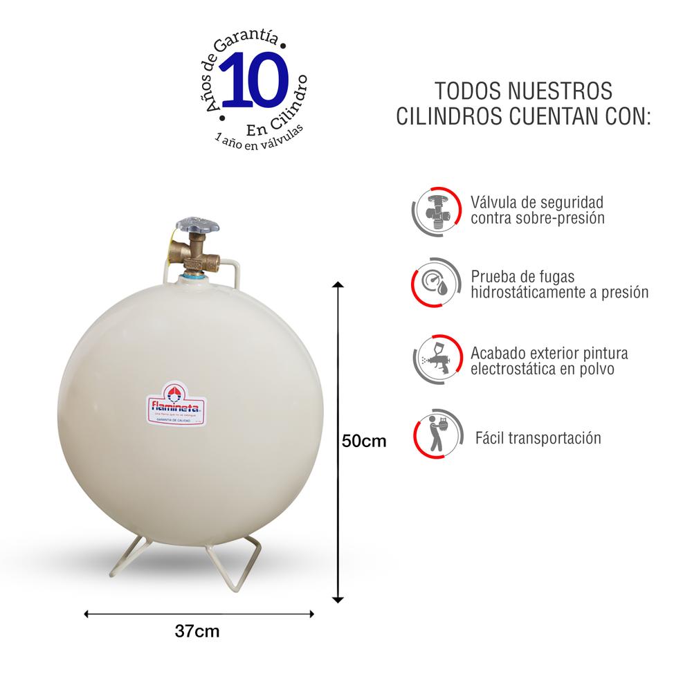 Foto 3 pulgar | Mini Cilindro Para Gas Lp 6kg Portátil  Flamineta Fl-tan-v0006