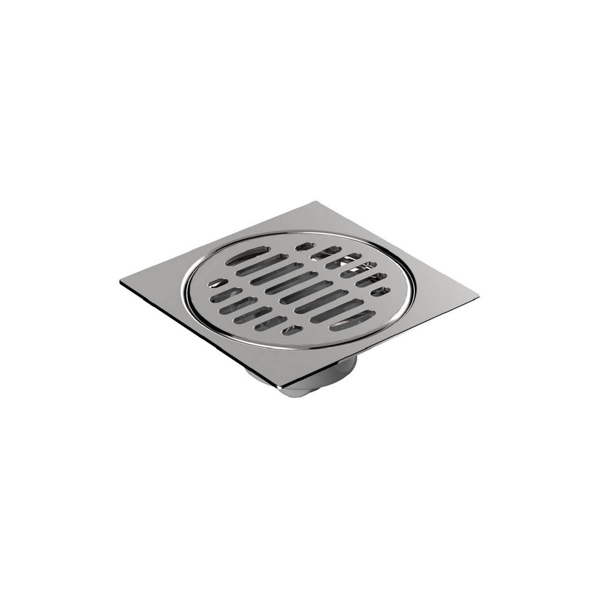 Coladera Piso Fleximatic Instala Facil 10cm X 10cm Con Rejilla Acero Inoxidable Calibre 16 Check Anti-olores