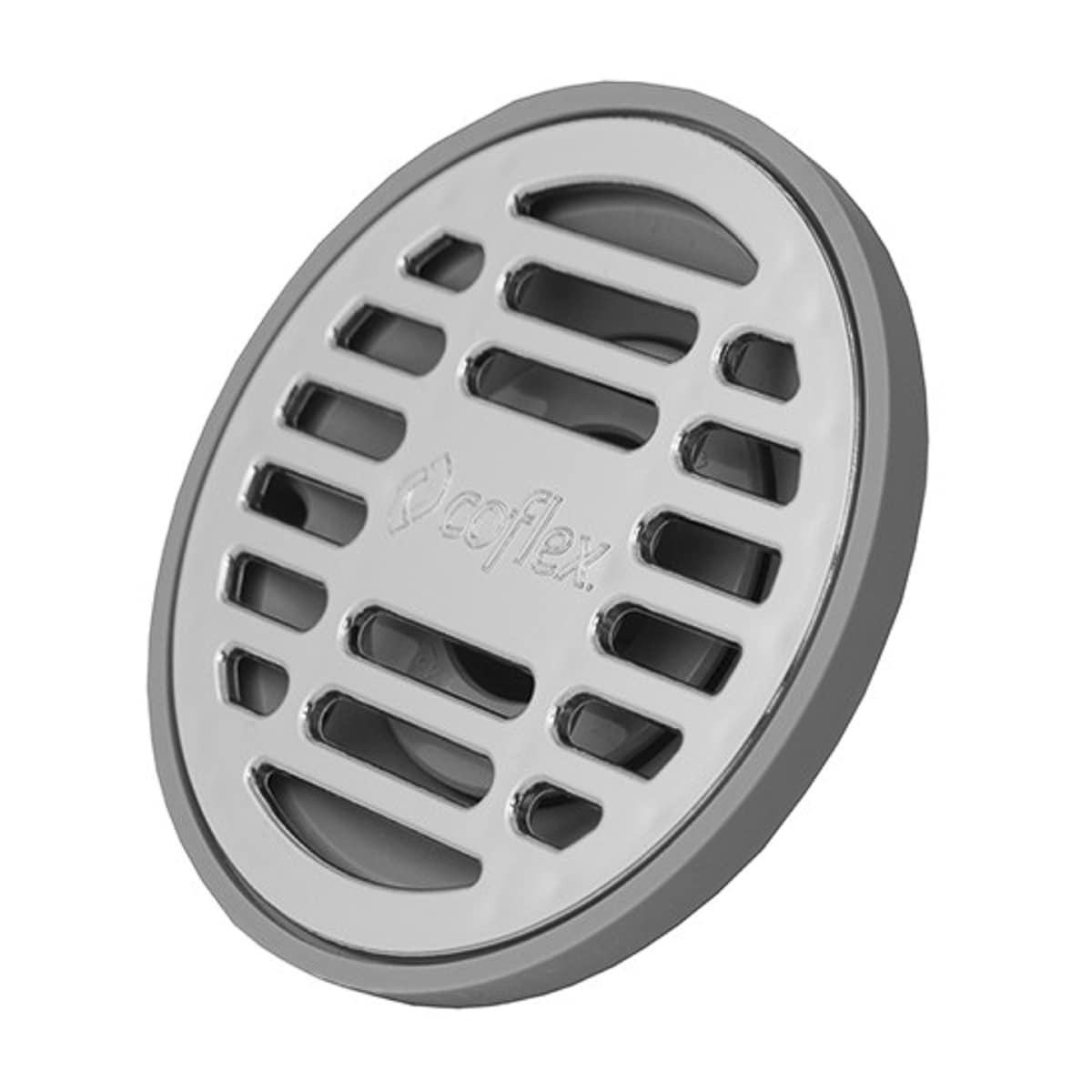 Coladera Piso Redonda Coflex Tuberia 2” Con Rejilla Cromada Abs $1,008