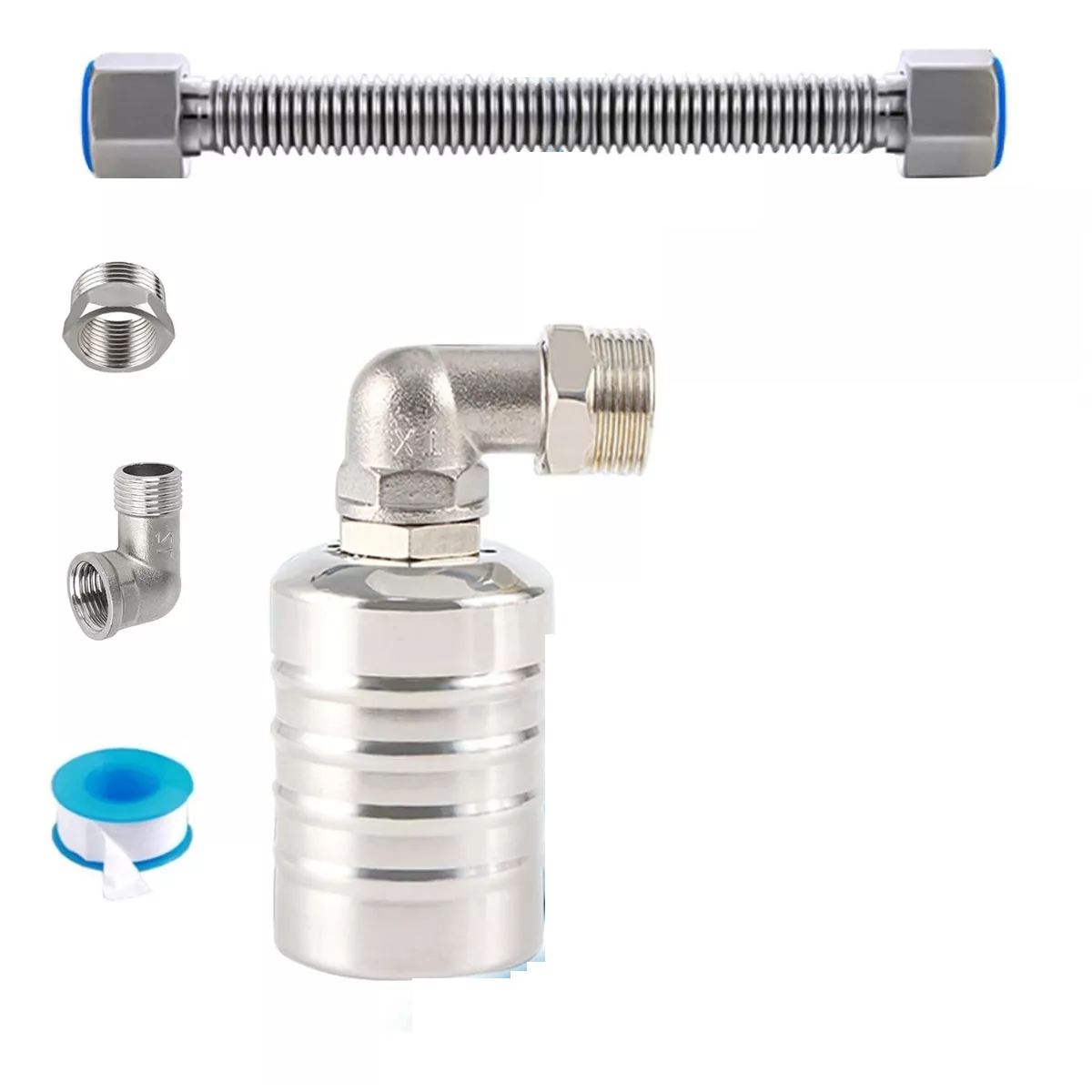 Válvula De Nivel De Agua Automática De Acero Inoxidable Eo Safe Imports Esi-18287 Plata