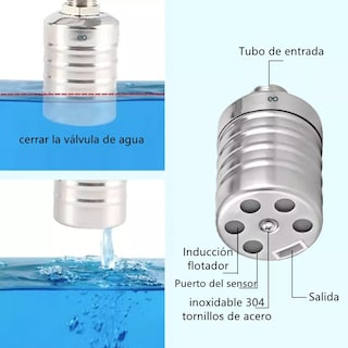 Foto 2 | Language Válvula De Nivel De Agua Automática De Acero Inoxidable Eo Safe Imports Esi-18287-1 Plata