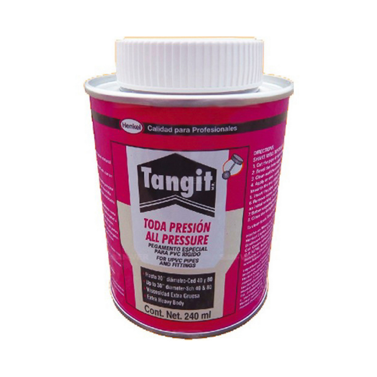 Foto 2 pulgar | Cemento para PVC Tangit R3 1659691 Multicolor Conexiones Hidráulicas 240 ml