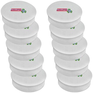 Foto 1 | Pvc Tapa Mayoreo Para Agua Ventdepot Mxsti-014 10 Piezas Blanco