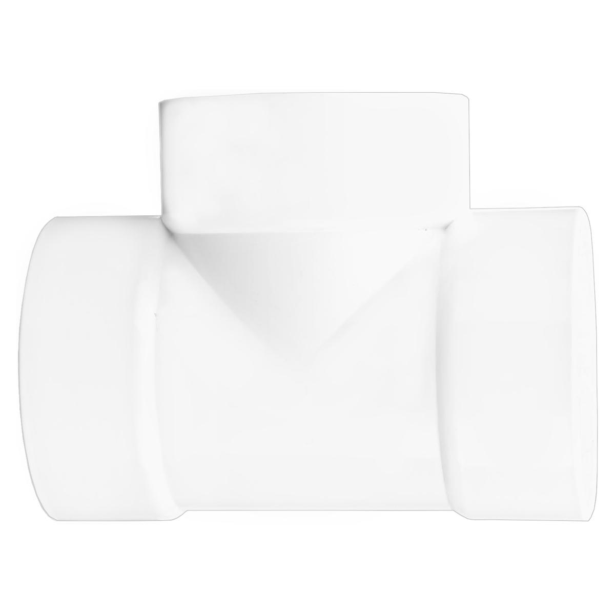 Foto 4 pulgar | Tee Simple Pvc Conexion Ventdepot Mxtes-005 1  Pieza Blanco