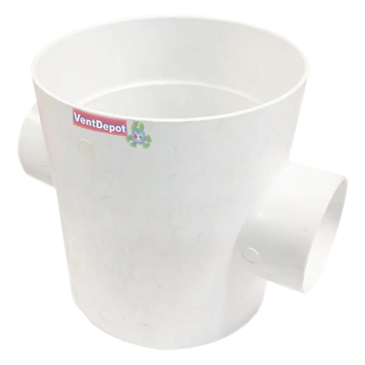 Foto 2 pulgar | Tee Doble Para Uso Sanitario Ventdepot Mxted-004 1  Pieza Blanco