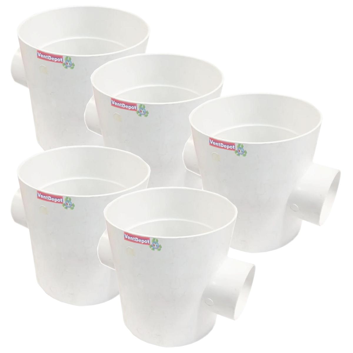 Foto 2 pulgar | Sanixtee Doble Ventdepot  Ventdepot Mxted-005 5  Piezas Blanco