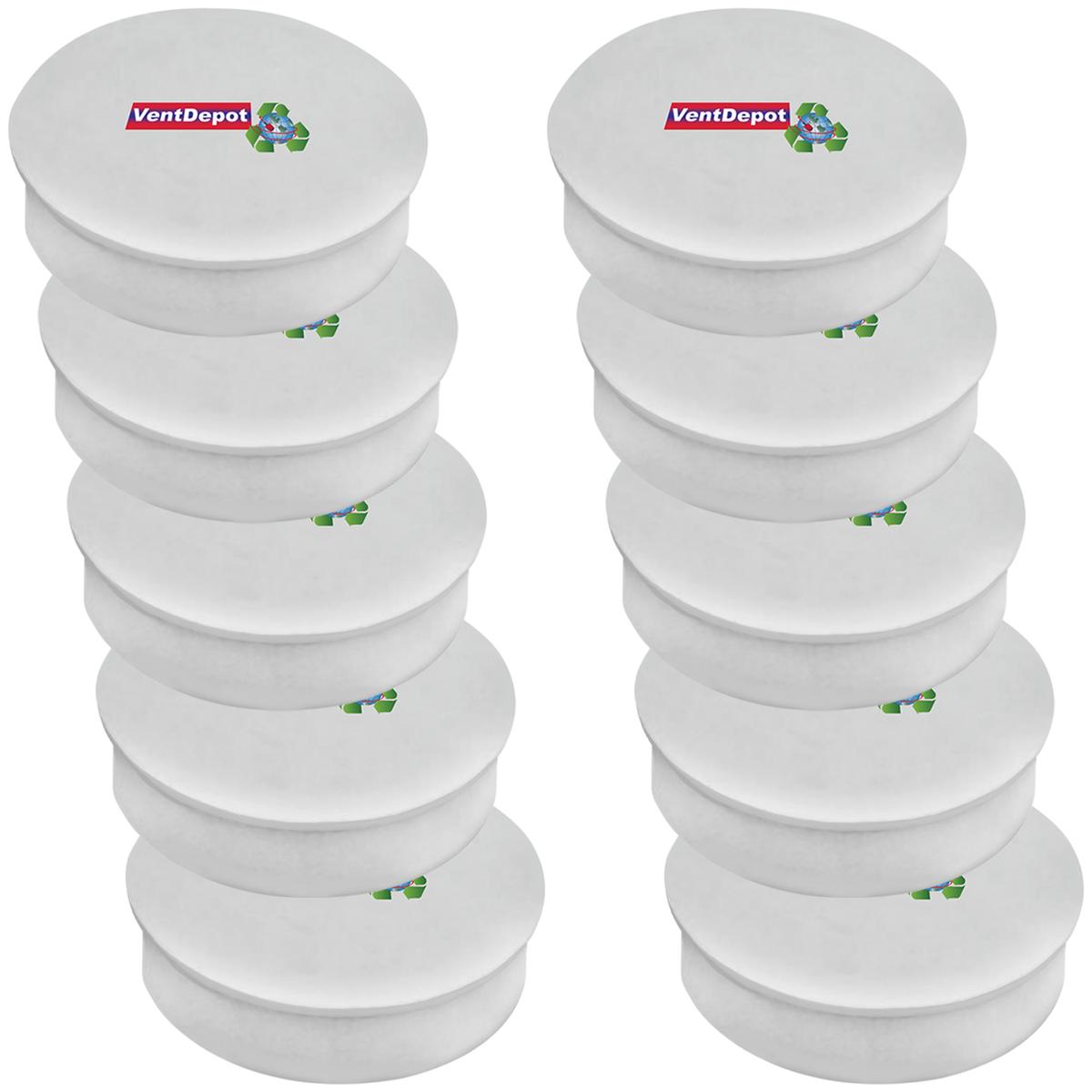 Tapa De Pvc Mayoreo Ventdepot Mxsti-002 10  Piezas Blanco
