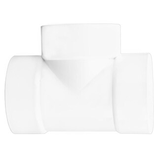 Foto 3 | Tee Simple Pvc Mayoreo Ventdepot Mxtes-003 50 Piezas Blanco