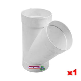 Foto 2 | Pvc Yees Tuberia Para Agua Ventdepot Mxsys-012 1 Pieza Blanco