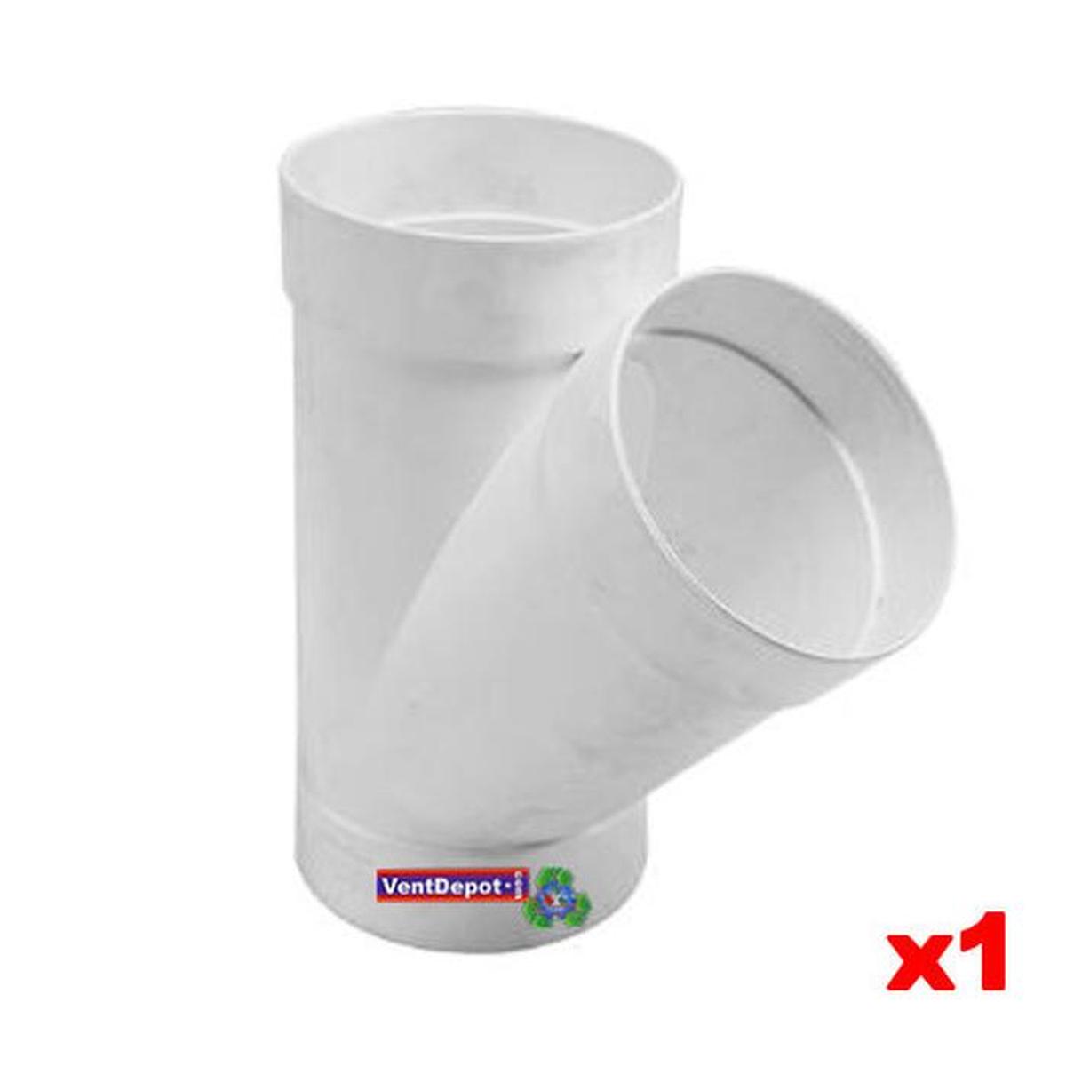 Foto 3 pulgar | Yee Sencilla De Pvc Plastico Ventdepot Mxsys-005 1  Pieza Blanco