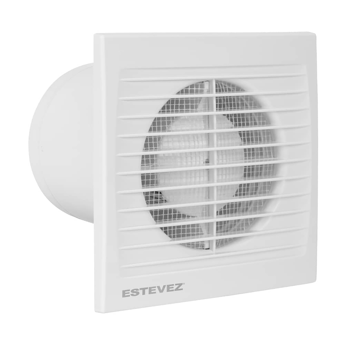 Extractor de Aire para Baño Estevez 2504 color Blanco 4'' 2504 Muro/Techo