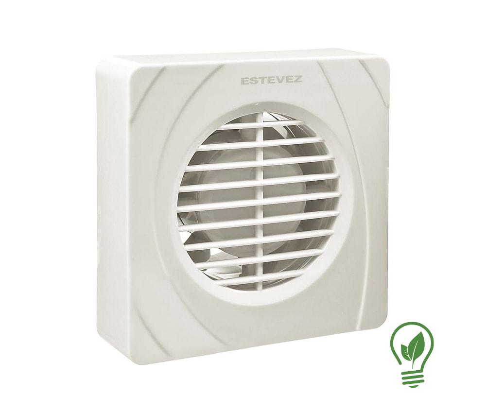 Foto 3 pulgar | Extractor de Aire para Baño Estevez 1104(eco) color Blanco 4'' 1104 Muro/Techo