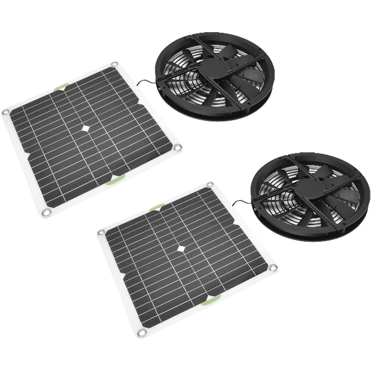 Ventilador Solar Mxerr-002 2 Piezas