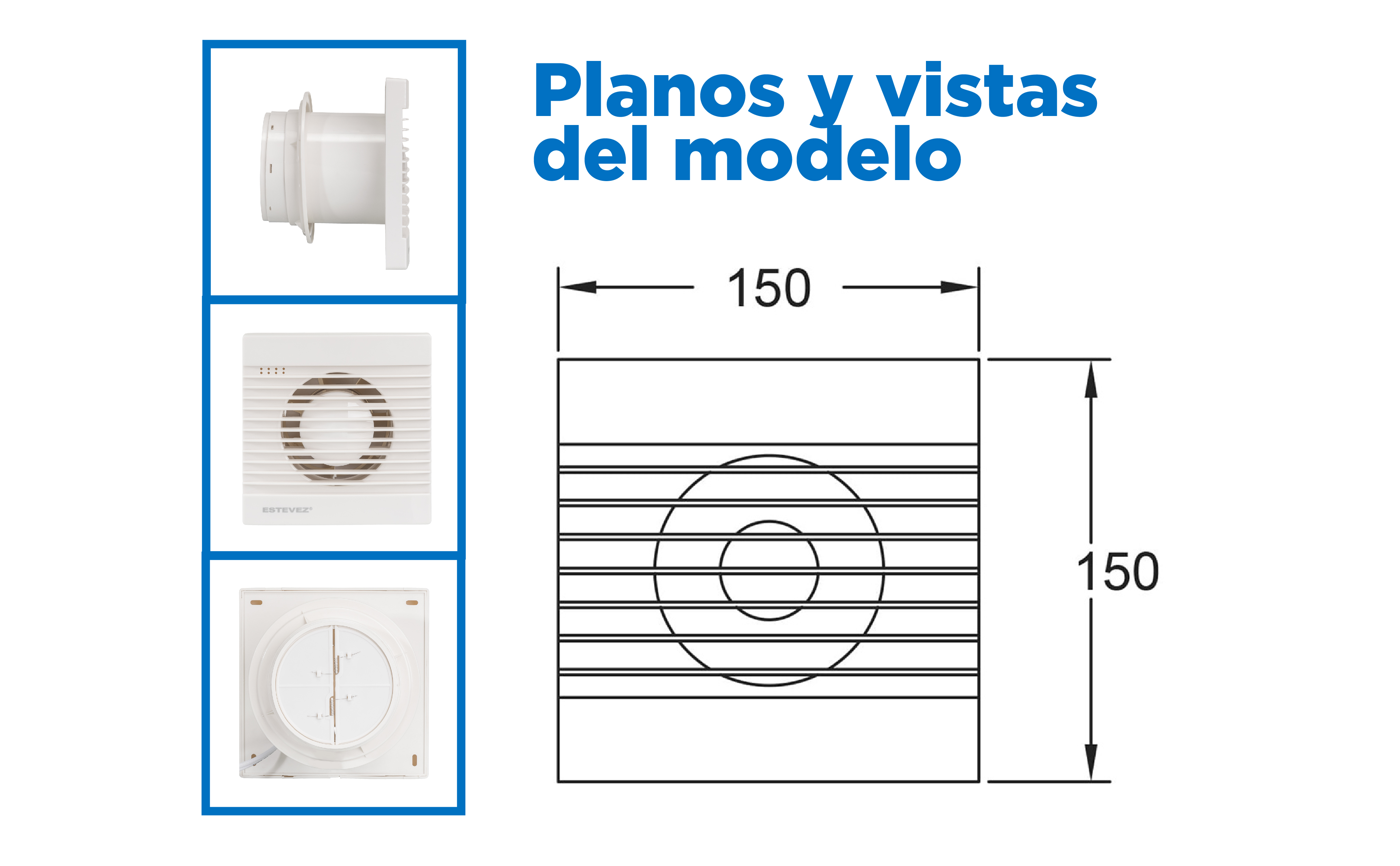 Foto 5 pulgar | Estevez Extractor De Aire De 4 Pulgadas Con Reja Antirretorno