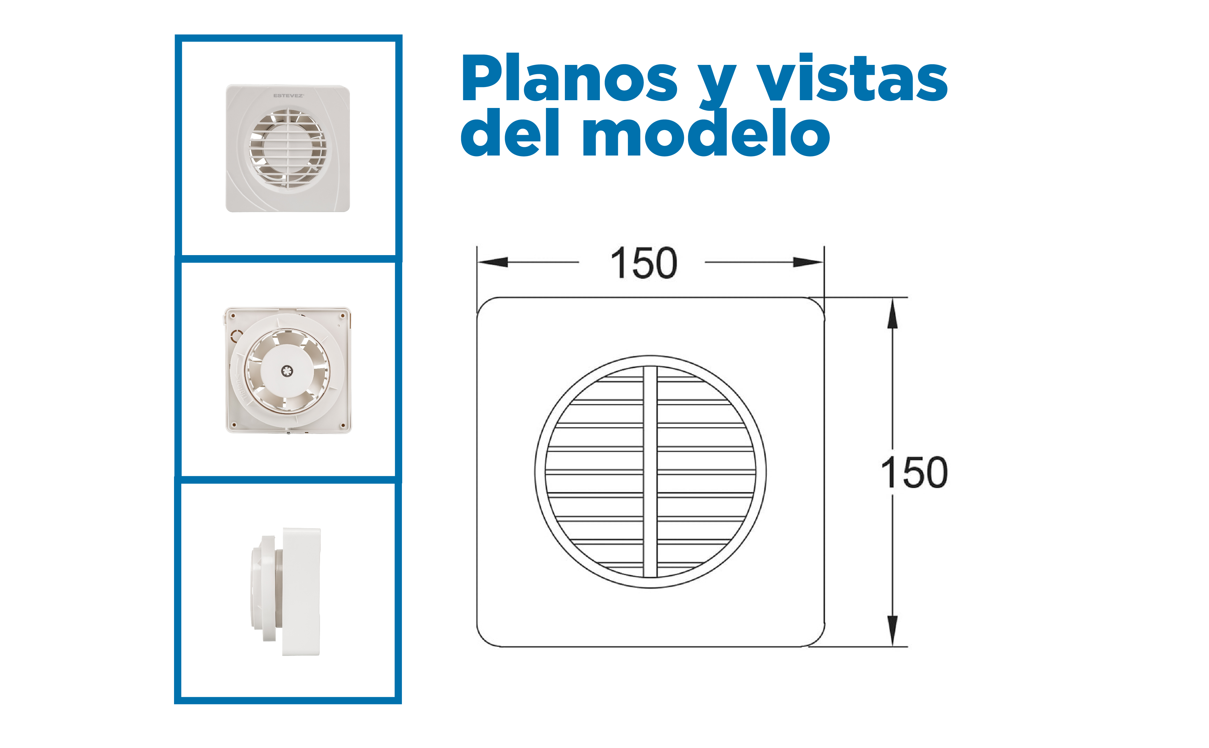 Foto 4 pulgar | Estevez Extractor De Aire De 4 Pulgadas Con Sensor De Movimiento