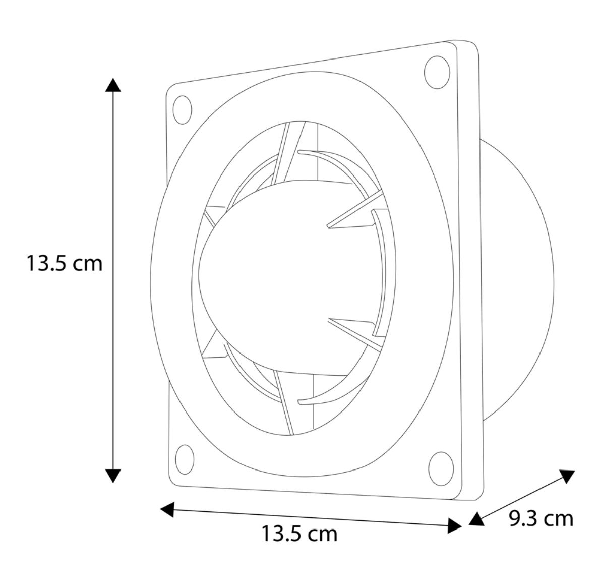 Foto 6 | Extractor de Aire Para Baño Estevez  4 Pulgadas Silencioso