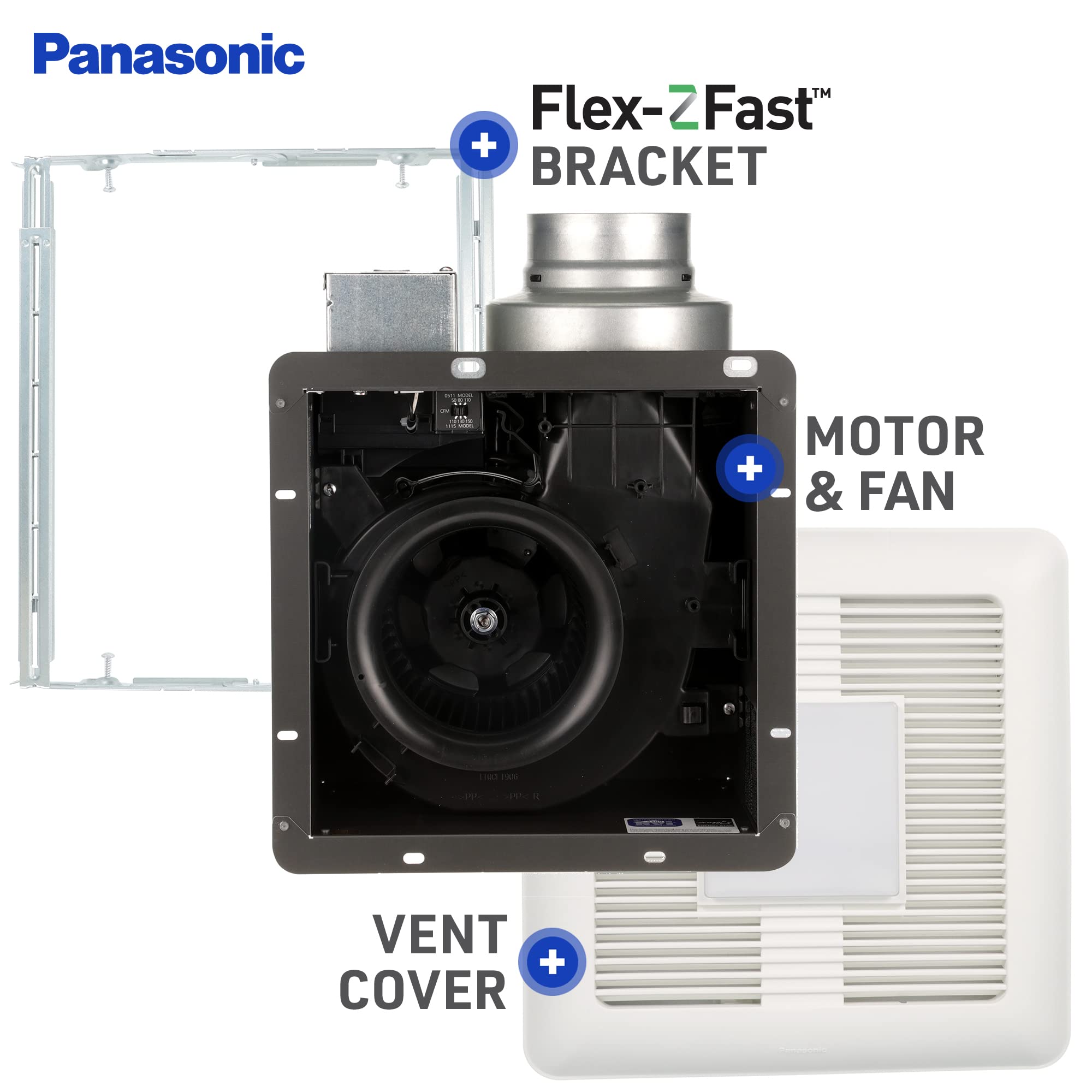 Foto 4 | Ventilador Panasonic Fv-0511vql1 Whisperceiling Dc - Venta Internacional.