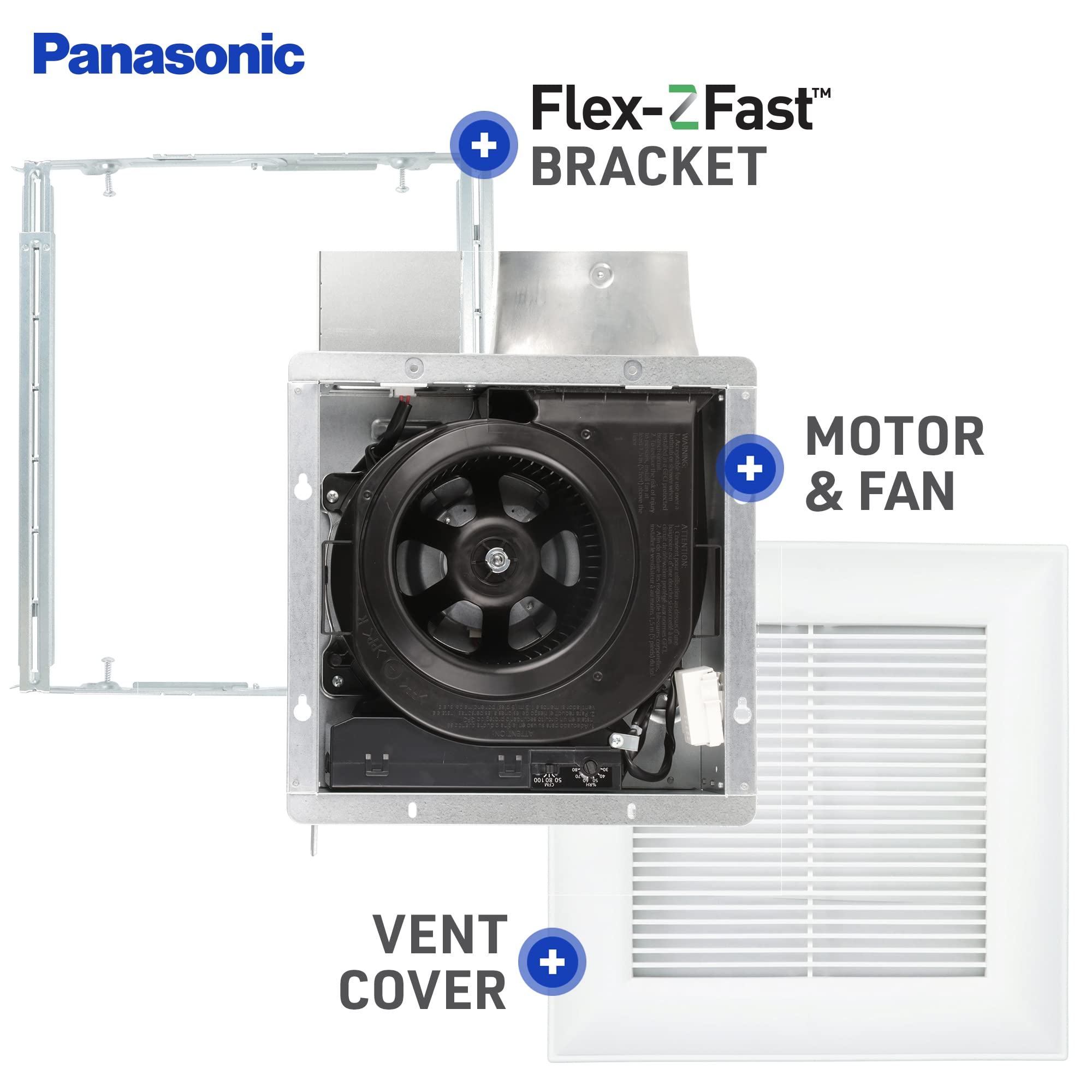 Foto 5 pulgar | Ventilador Panasonic Fv-0510vsc1 Whispervalue Dc 50-80-100 Cfm - Venta Internacional.