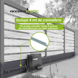 Foto 3 | Motor Corredizo Bulldozer850 para Puertas de 850k con 4m de Cremallera
