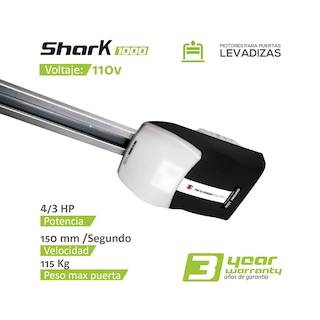 Foto 2 | Motor P/puerta Garaje Shark 1000 3/4 Hp
