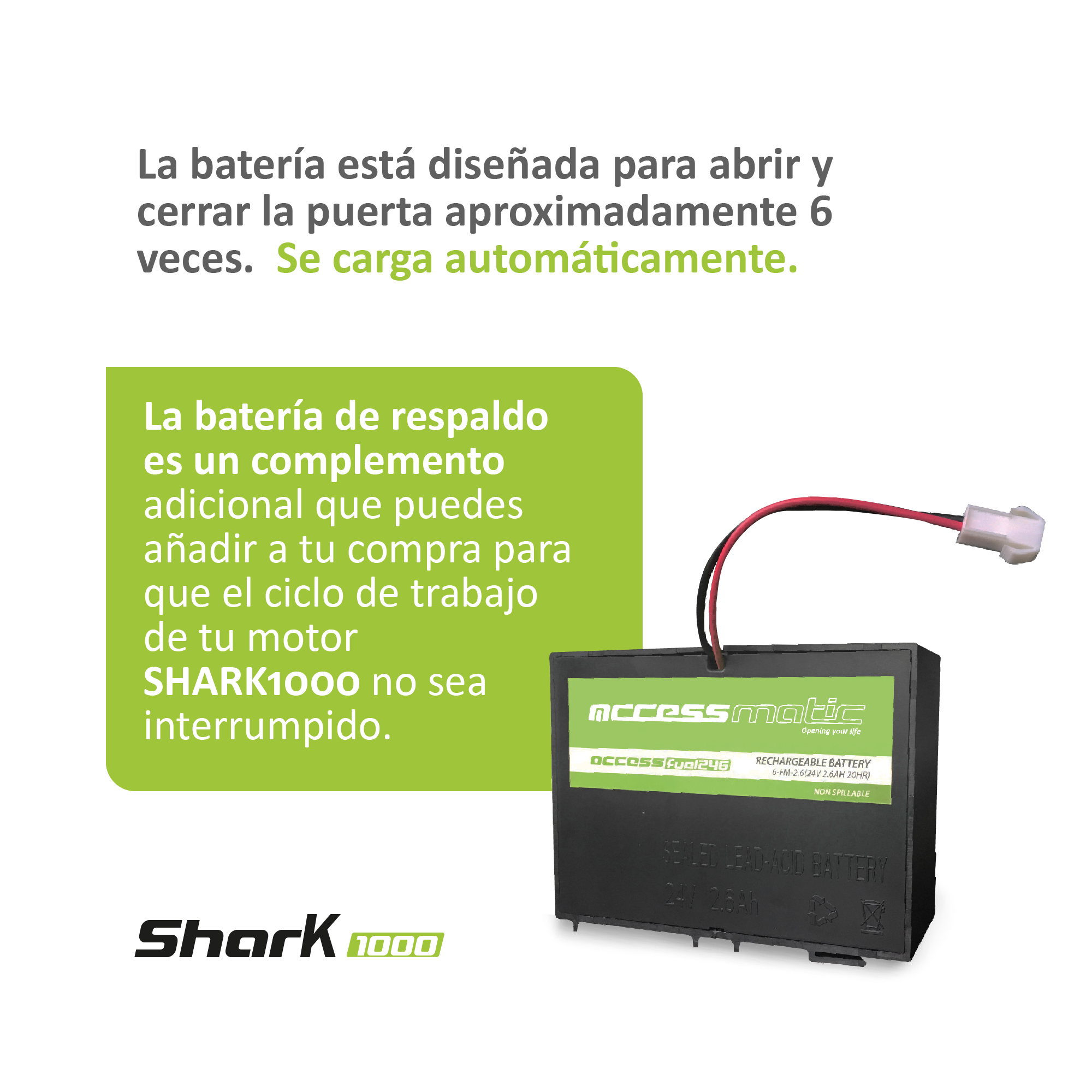 Foto 5 | Motor P/puerta Garaje Shark 1000 3/4 Hp
