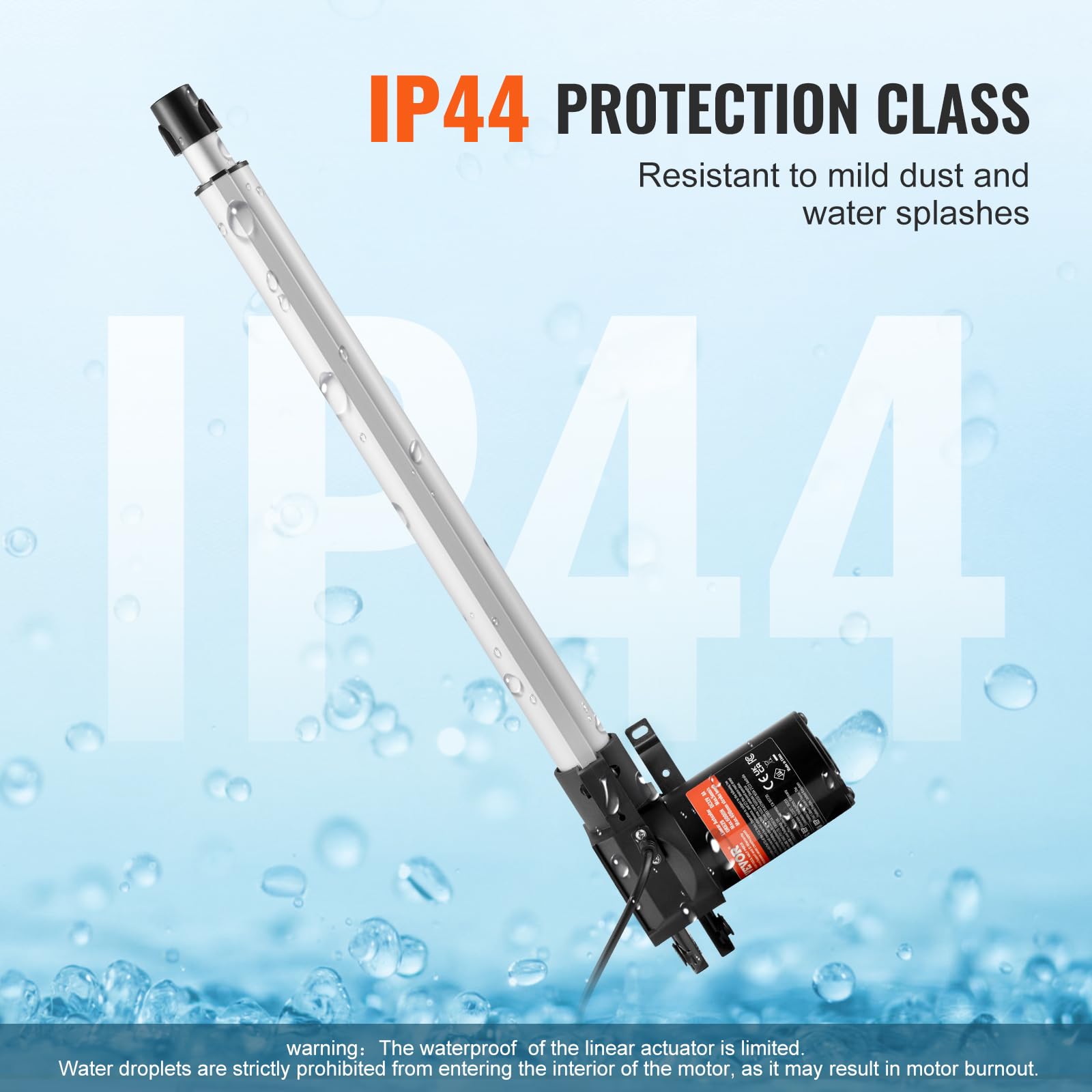 Foto 4 | Actuador Lineal Vevor 12v 400mm 6000n Con Soporte De Montaje Ip44 - Venta Internacional.
