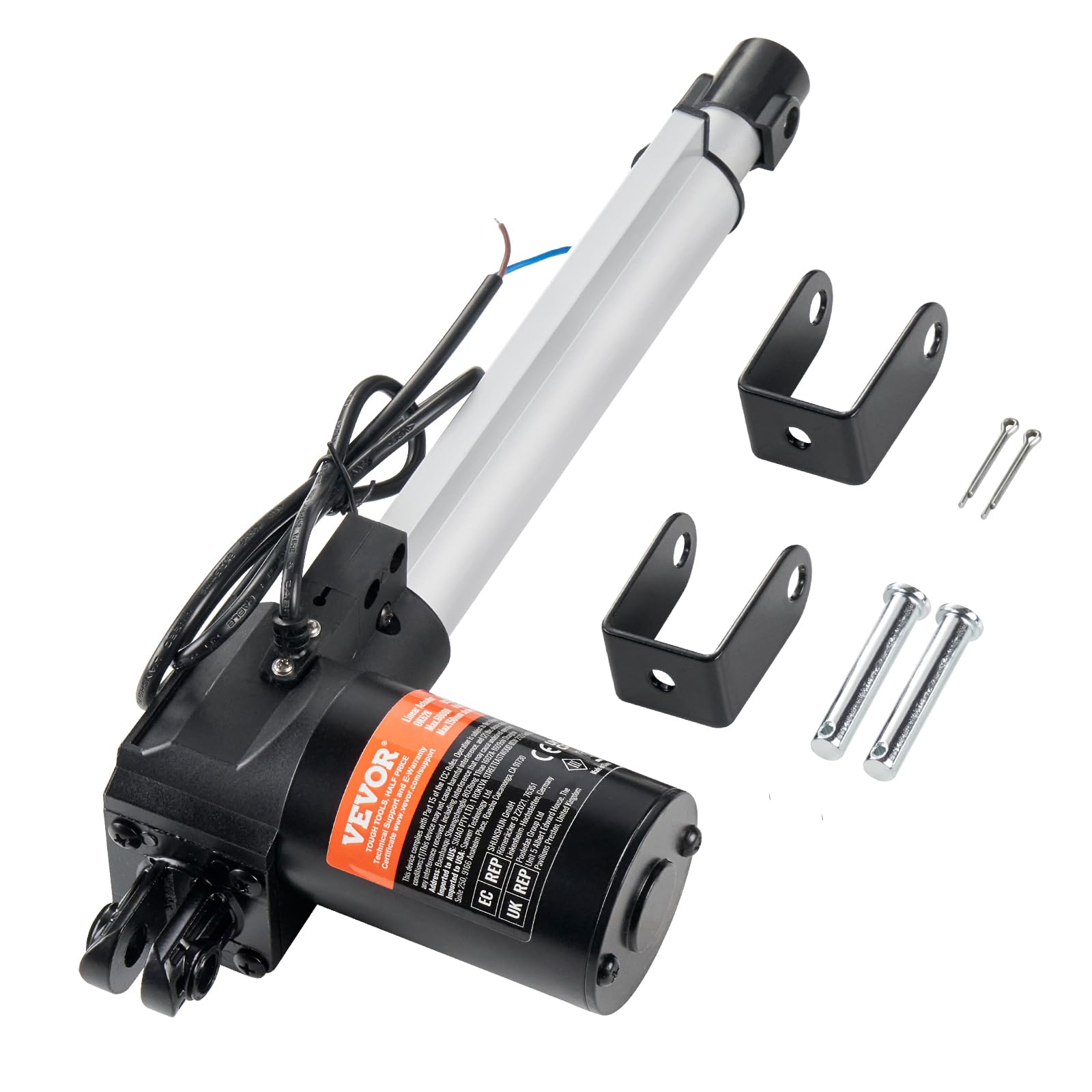 Foto 2 pulgar | Actuador Lineal Vevor 12v 6000n 200 Mm Con Soporte De Montaje Ip44 - Venta Internacional.