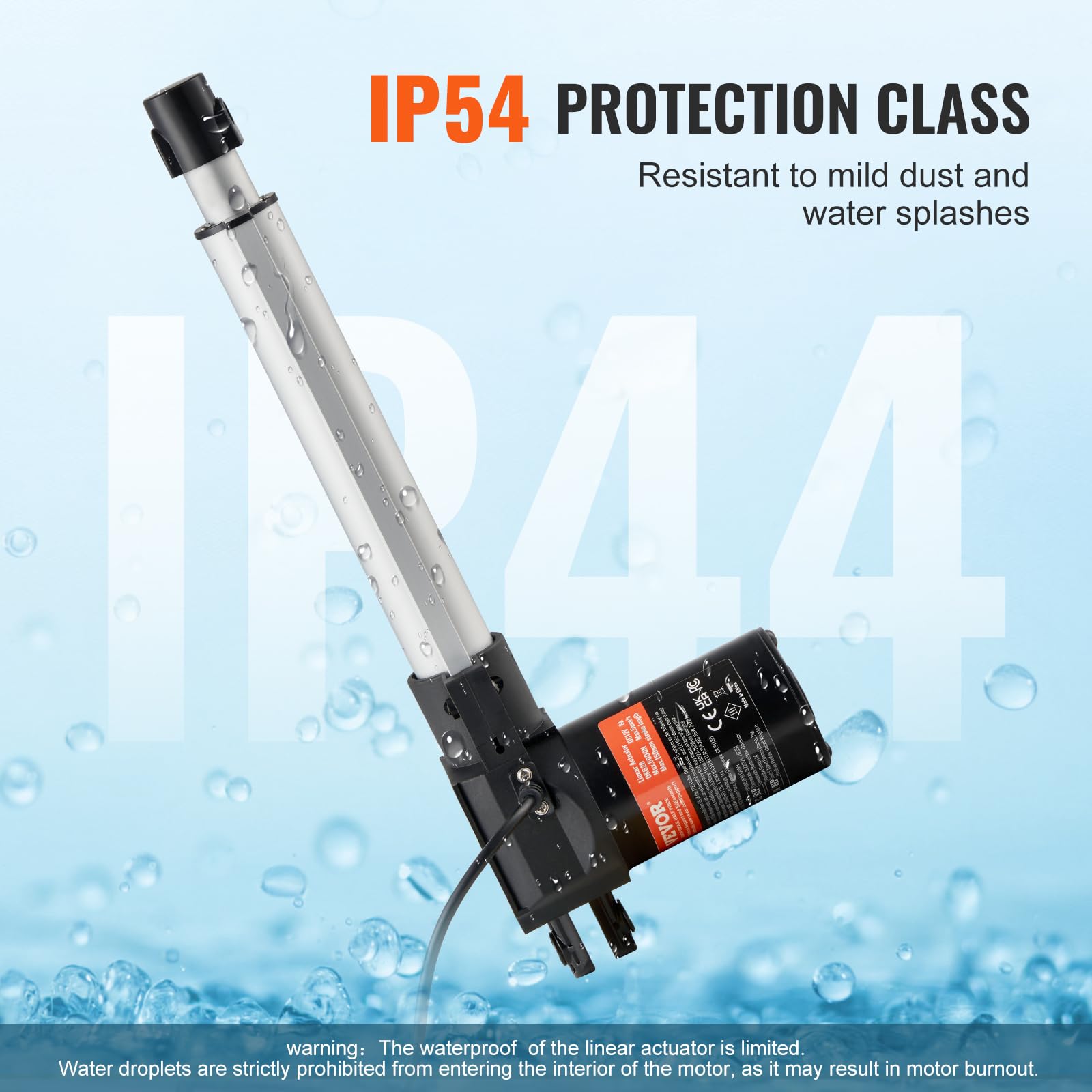 Foto 5 pulgar | Actuador Lineal Vevor 12v 6000n 200 Mm Con Soporte De Montaje Ip44 - Venta Internacional.
