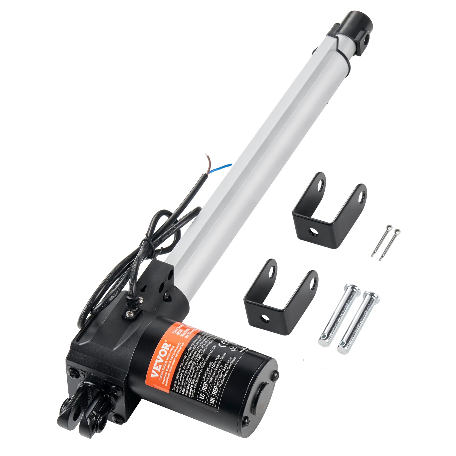 Foto 2 pulgar | Actuador Lineal Vevor 12v 300mm Con Soporte De Montaje 6000n - Venta Internacional.