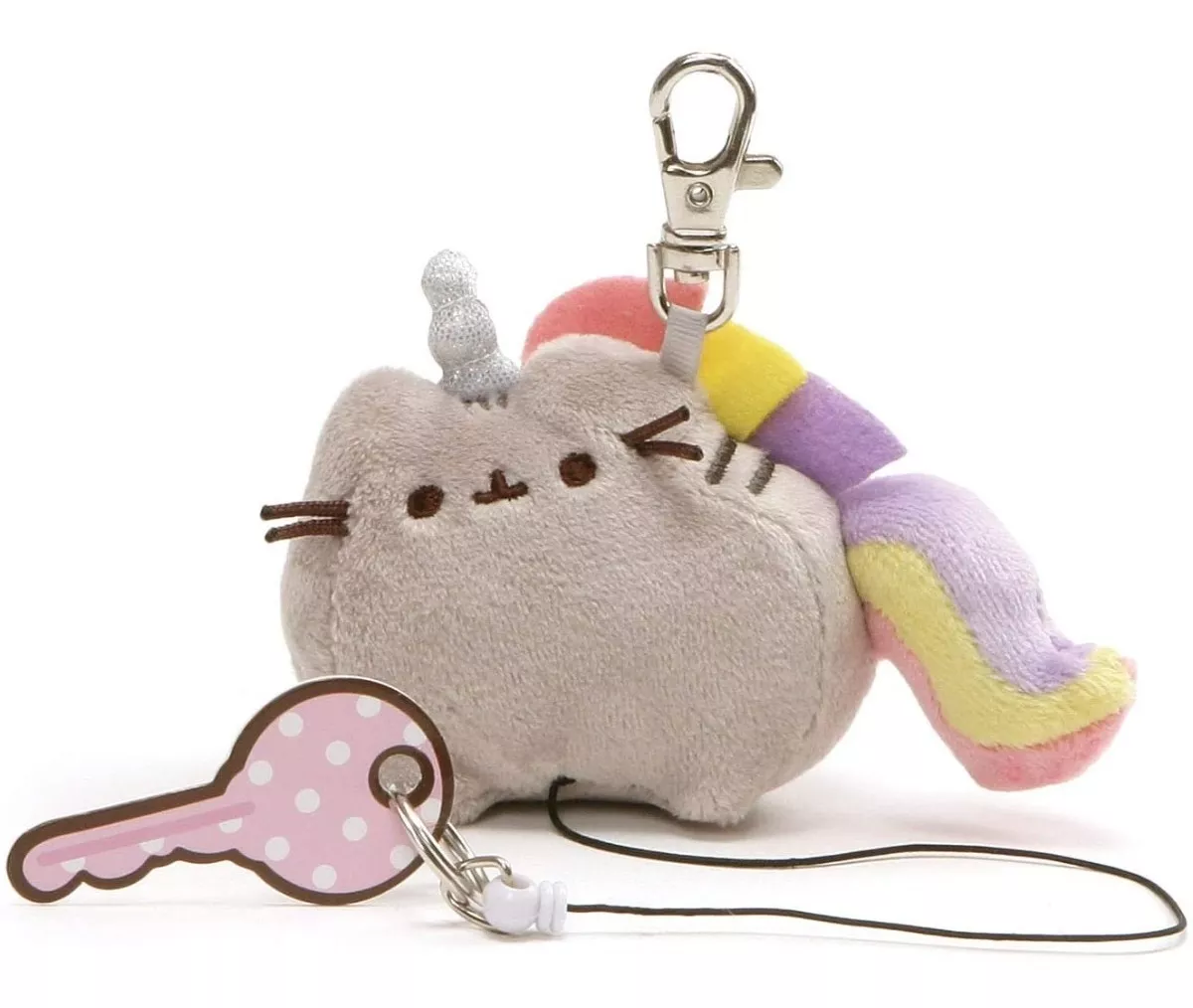 Foto 2 pulgar | Llavero Retráctil Gund de Gato Pusheen Unicornio