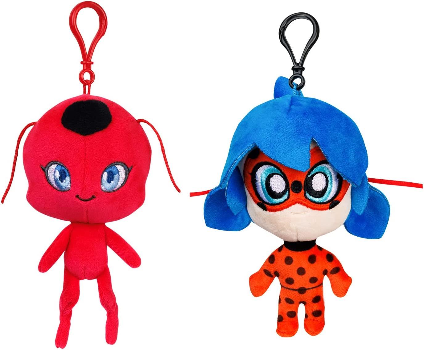 Foto 2 pulgar | Venta Internacional- Llaveros Miraculous Ladybug & Tikki Peluche Clip-On