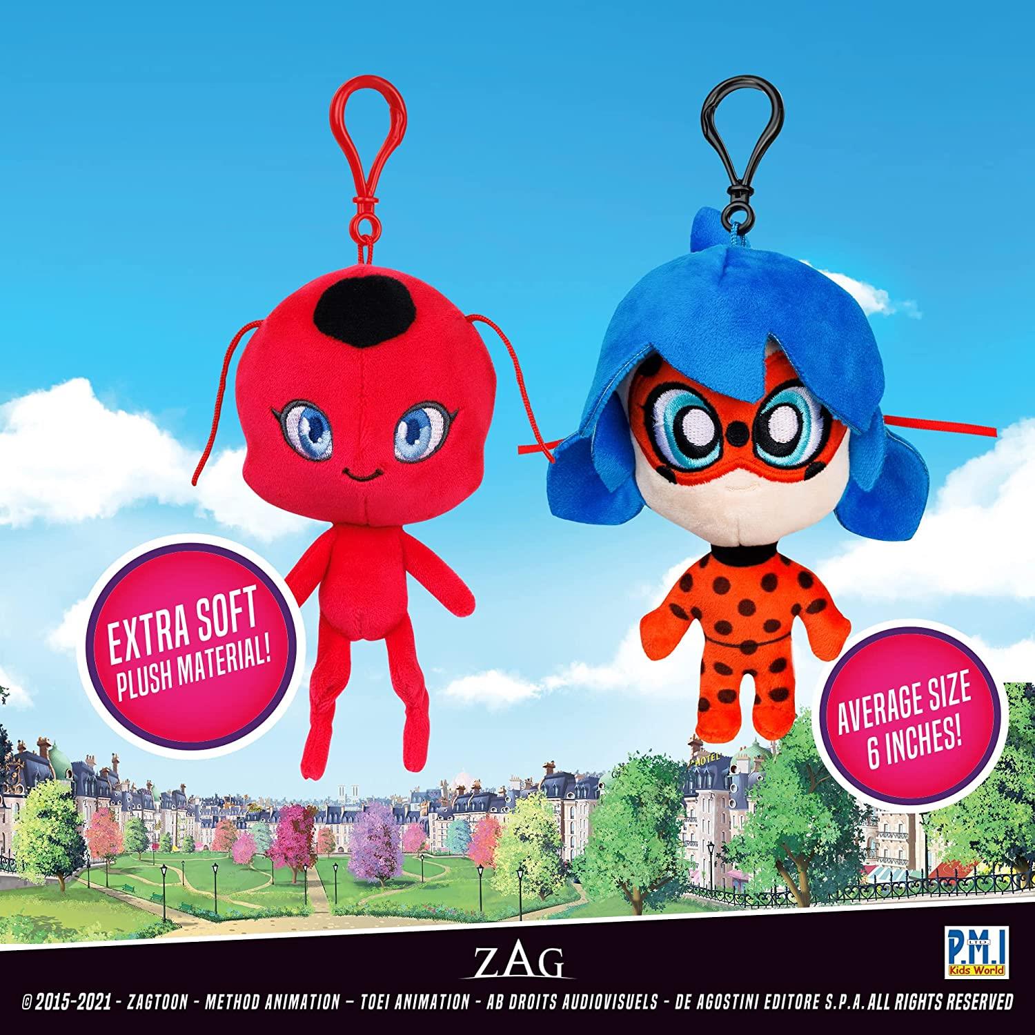 Foto 2 | Venta Internacional- Llaveros Miraculous Ladybug & Tikki Peluche Clip-On