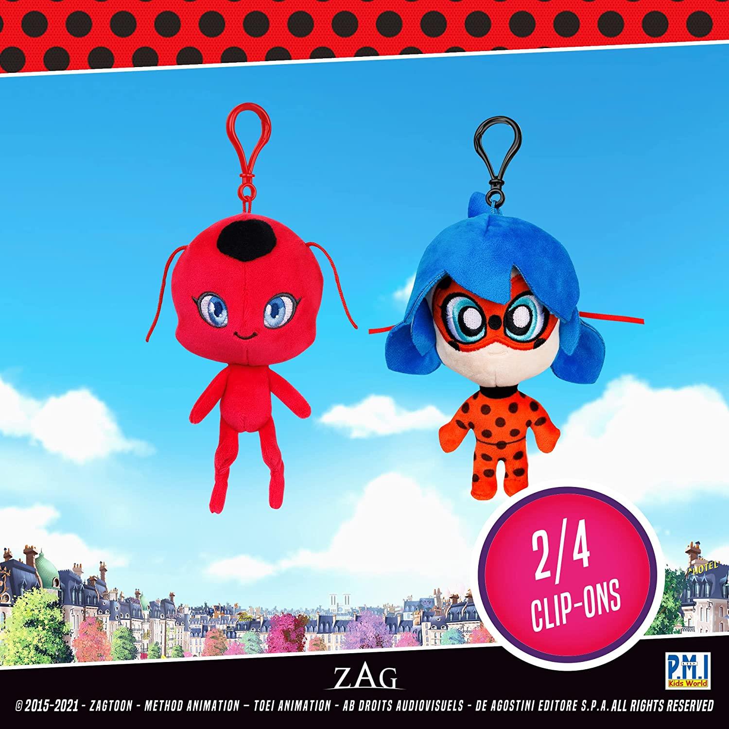 Foto 5 pulgar | Venta Internacional- Llaveros Miraculous Ladybug & Tikki Peluche Clip-On